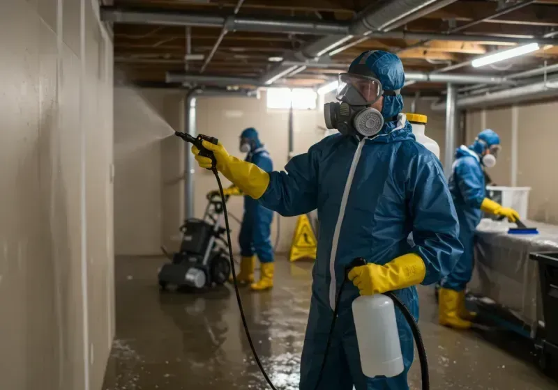 Basement Sanitization and Antimicrobial Treatment process in Colby, WI